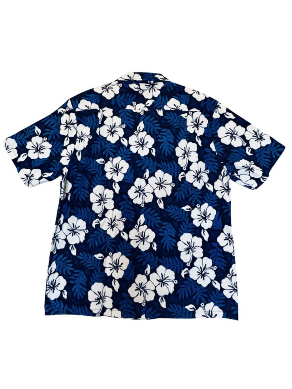 RJC Men's Aloha Shirt Size XL Blue Floral Hibiscus Tropical Beach Hawaii USA EUC - Picture 2 of 10